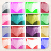 Memorandum-Untersetzer Rechteckiger Pappuntersetzer (Vorderseite)