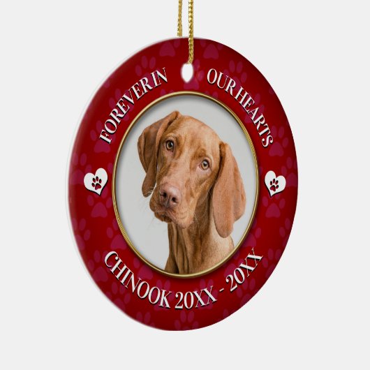 Memorandum zum Foto von Haustieren Keramik Ornament (Rechts)