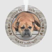 Memorandum zum Foto von Haustieren Ornament (Rückseite)