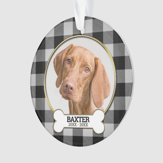 Memorandum zum Foto von Haustieren Ornament (Vorderseite)