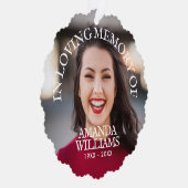 Memorandum zum personalisierten Foto Ornament Karte (Rechts)