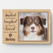 Memorandum zum Verlust von Hunden für personalisie Fotoplatte (Vorderseite)