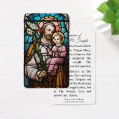 Memorare Gebet St. Joseph & Jesus Heilige Karte (Schreibtisch)