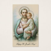 Memorare Gebet St. Joseph & Jesus Heilige Karte (Vorderseite)