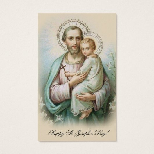 Memorare Gebet St. Joseph & Jesus Heilige Karte (Vorderseite)