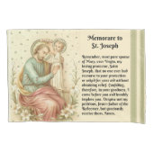 Memorare Gebet St Joseph u. Kind Jesus Kissenbezug (Vorderseite)