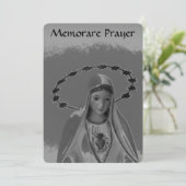 Memorare Gebet zur Jungfrau Mary Flat Card (Stehend Vorderseite)