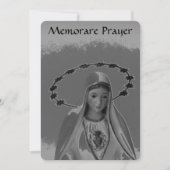 Memorare Gebet zur Jungfrau Mary Flat Card (Vorderseite)