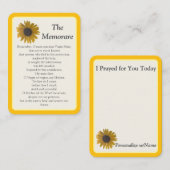 Memorare Notecard "I Prayed for You Today" Mitteilungskarte (Vorne/Hinten)