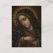 Memorare Virgin Mary Prayer Card Platzkarte (Vorderseite)