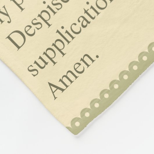 Memorare von St Joseph Fleecedecke (Ecke)