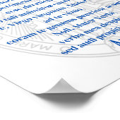 Memorare (Wunderbare Medaille) drucken Poster (Ecke)