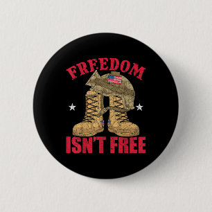 Memori zur Flagge des US-Soldaten Button