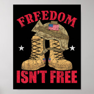 Memori zur Flagge des US-Soldaten Poster