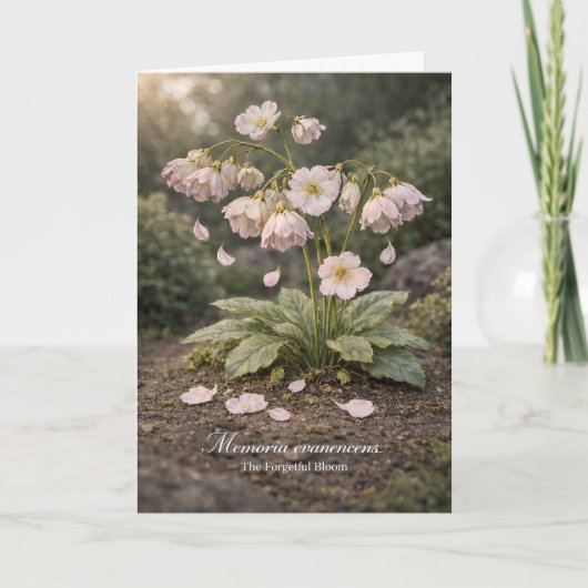 Memoria Evanescens – Die Vergessliche Blüte Botani Karte (Vorderseite)