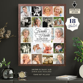 Memorial 18 Fotomaterial Forever in unseren Herzen Poster