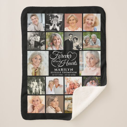 Memorial 18 Fotomaterial Forever in unseren Herzen Sherpadecke (Vorderseite)