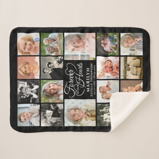 Memorial 18 Fotomaterial Forever in unseren Herzen Sherpadecke (Vorderseite (Horizontal))