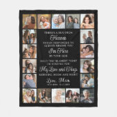 Memorial 18 Photo Collage Hug From Heaven Poem Fleecedecke (Vorderseite)