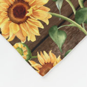 Memorial 18 Photo Hug From Heaven Rustic Sunflower Fleecedecke (Ecke)