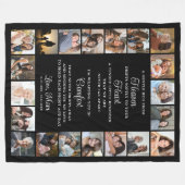 Memorial 20 Photos Hug From Heaven Poem Fleecedecke (Vorderseite (Horizontal))