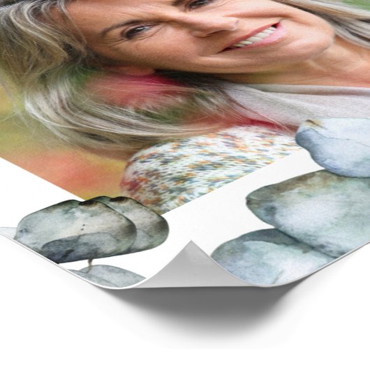 Memorial 21 Foto Collage Eukalyptus Script Poster (Ecke)