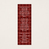 Memorial 3 Foto Beerdigung Gebet Lesezeichen Karie (Rückseite)