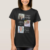 Memorial 3 Foto Collage Beerdigung T-Shirt (Vorderseite)