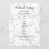 Memorial 3 Foto Reihenfolge der Beerdigung Programm (Rückseite)