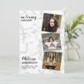 Memorial 3 Foto Reihenfolge der Beerdigung Programm (Stehend Vorderseite)