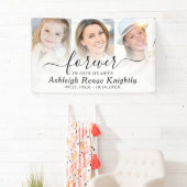 Memorial 3 Fotos für immer in unserem Herz-Skript Banner (Insitu)