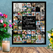 Memorial 42 Foto Collage FOREVER IN UNSEREM HERZEN Poster