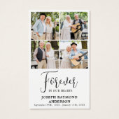 Memorial 4 Foto Collage Beerdigung Gebetskarten (Vorderseite)