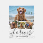 Memorial 4 FotoCollage für Heimtiere Fleecedecke (Vorderseite)