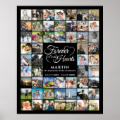 Memorial 54 FotoCollage für immer in unseren Herze Poster (Vorne)