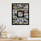 Memorial 55 FEIERT DAS LEBEN DER FotoCollage Poster (Küche)