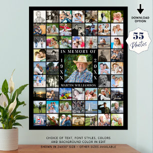 Memorial 55 FotoCollage im Speicher Poster