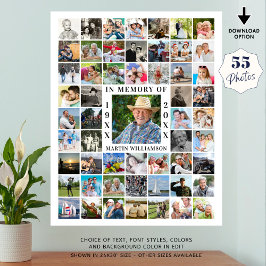 Memorial 55 FotoCollage im Speicher Poster