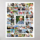 Memorial 55 FotoCollage im Speicher Poster (Vorne)