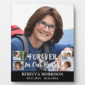 Memorial 5 Foto Moderne Kalligrafie Skriptherzen Fotoplatte (Vorderseite)