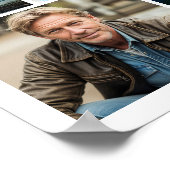 Memorial 64 Photo Collage Forever In Our Hearts Poster (Ecke)