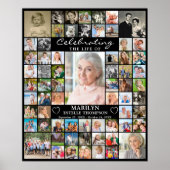Memorial 66 Photo Collage Celebrating the Life of Poster (Vorne)