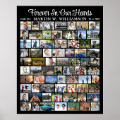 Memorial 70 FotoCollage Einfach benutzerdefiniert Poster (Vorne)