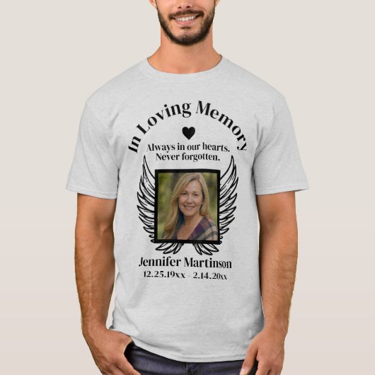 Memorial | Add Photo T-Shirt (Vorderseite)