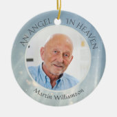 Memorial ANGEL IN HEAVEN Foto Keepake Keramik Ornament (Vorne)