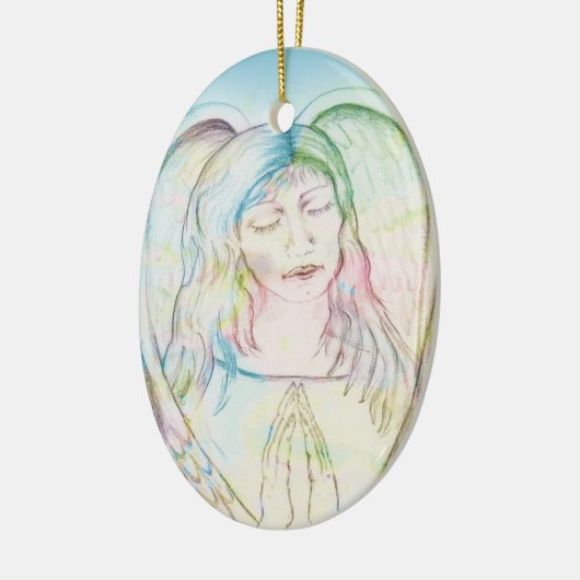 Memorial Angel Keramik Ornament (Links)