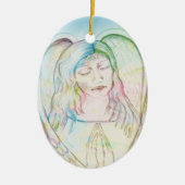 Memorial Angel Keramik Ornament (Vorne)