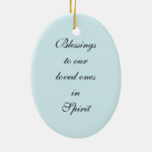 Memorial Angel Keramik Ornament (Hinten)