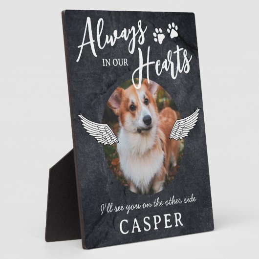 Memorial Angel Wings Foto Plaque Fotoplatte (Seite)