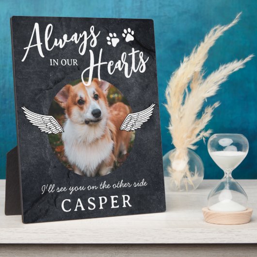 Memorial Angel Wings Foto Plaque Fotoplatte (Seite)